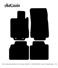 Gray Floor Mats For Mercedes Benz S-Class W220 (1998-2005) Long Wheelbase | Limited Edition - AutoWin