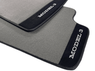 Gray Floor Mats For Tesla Model 3 With Alcantara Leather - AutoWin