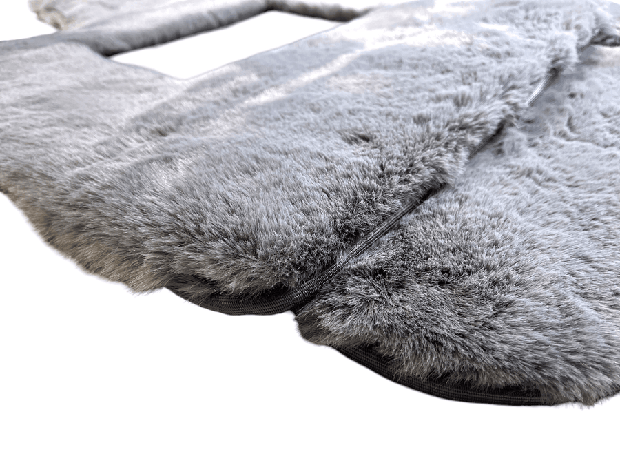 Gray Sheepskin Floor Mats For Bentley Continental GT (2003–2017) Er56 Design - AutoWin
