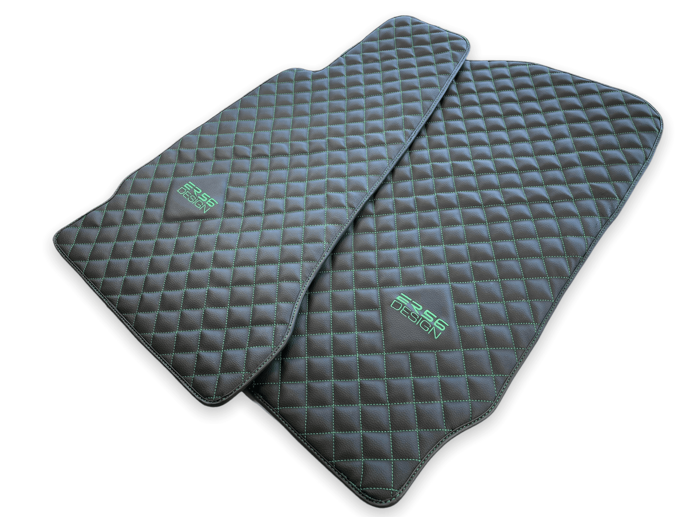 Leather Floor Mats For Aston Martin DB9 (2004-2016) ER56 Design - AutoWin