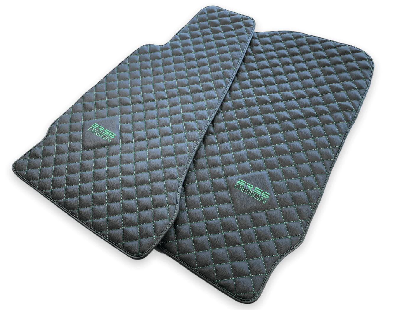 Leather Floor Mats For Aston Martin V8 Vantage (2005–2023) ER56 Design - AutoWin