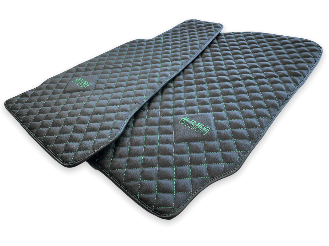 Leather Floor Mats For Aston Martin V8 Vantage (2005–2023) ER56 Design - AutoWin
