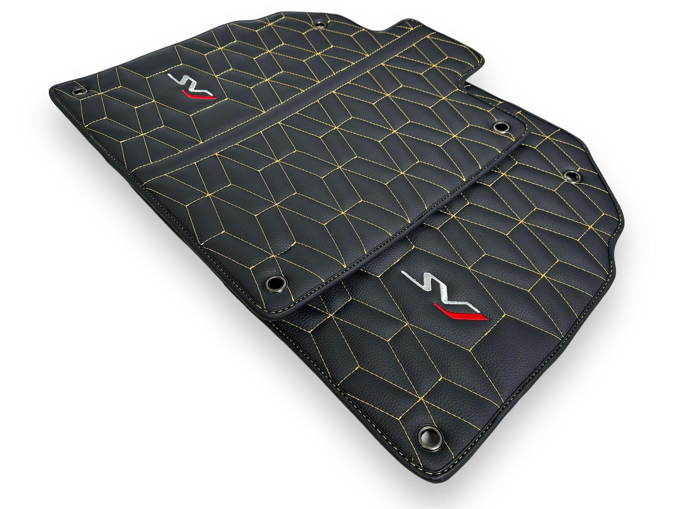 Leather Floor Mats for Lamborghini Aventador SVJ Limited Edition - AutoWin