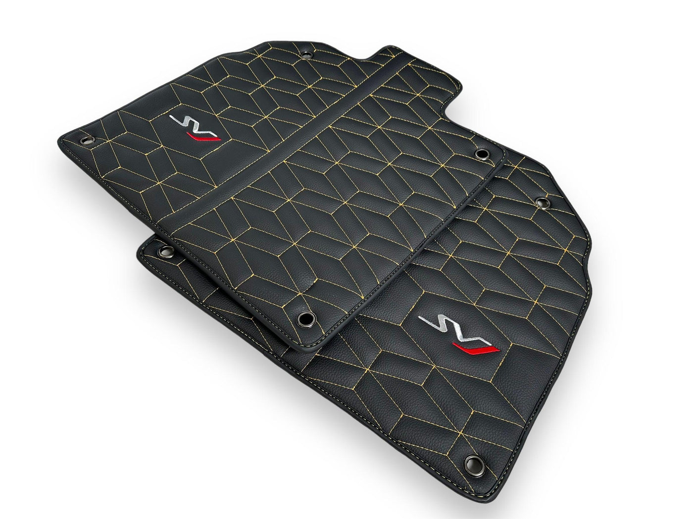 Leather Floor Mats for Lamborghini Aventador SVJ Limited Edition - AutoWin