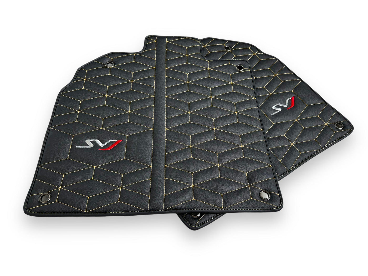 Leather Floor Mats for Lamborghini Aventador SVJ Limited Edition - AutoWin