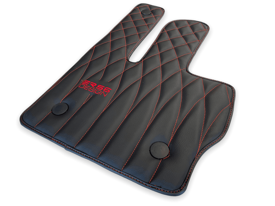Leather Floor Mats For Mercedes-Benz G Class 1990–2018 W463 ER56 Design - AutoWin