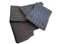 Leather Floor Mats For Mercedes-Benz G Class 2019-2022 W463 ER56 Design - AutoWin