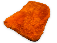 Orange Sheepskin Floor Mats For Rolls Royce Phantom VIII (2017-2024) ER56 Design Brand - AutoWin