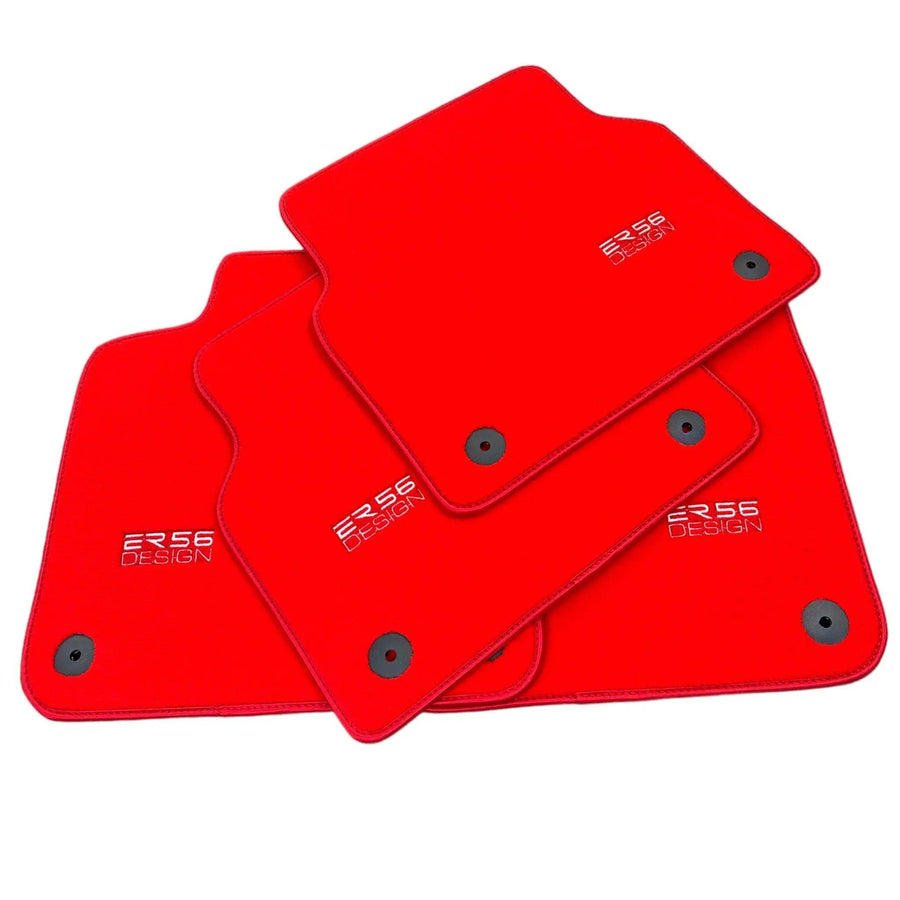 Red Floor Mats for Audi A3 - Convertible (2008-2013) | ER56 Design - AutoWin