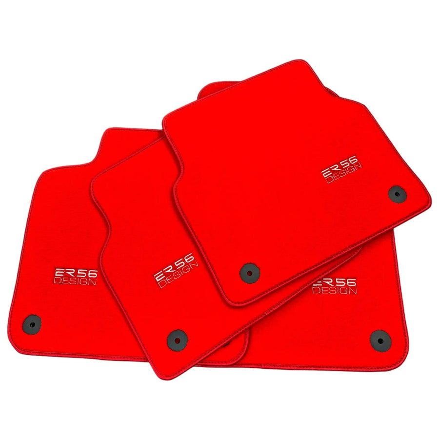 Red Floor Mats for Audi A3 - Convertible (2008-2013) | ER56 Design - AutoWin
