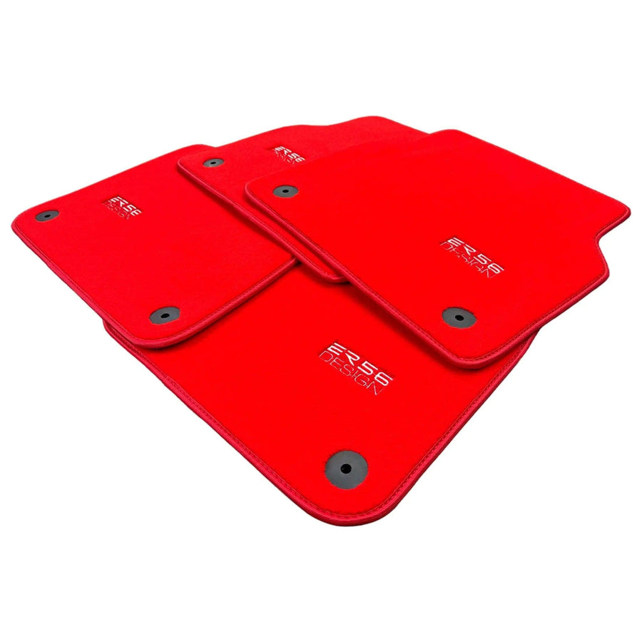 Red Floor Mats for Audi A3 - Convertible (2008-2013) | ER56 Design - AutoWin
