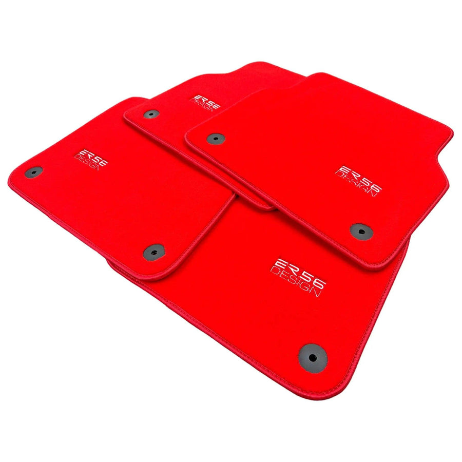 Red Floor Mats for Audi A3 - Convertible (2008-2013) | ER56 Design - AutoWin