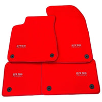 Red Floor Mats for Audi A4 - B7 Convertible (2006-2009) | ER56 Design - AutoWin