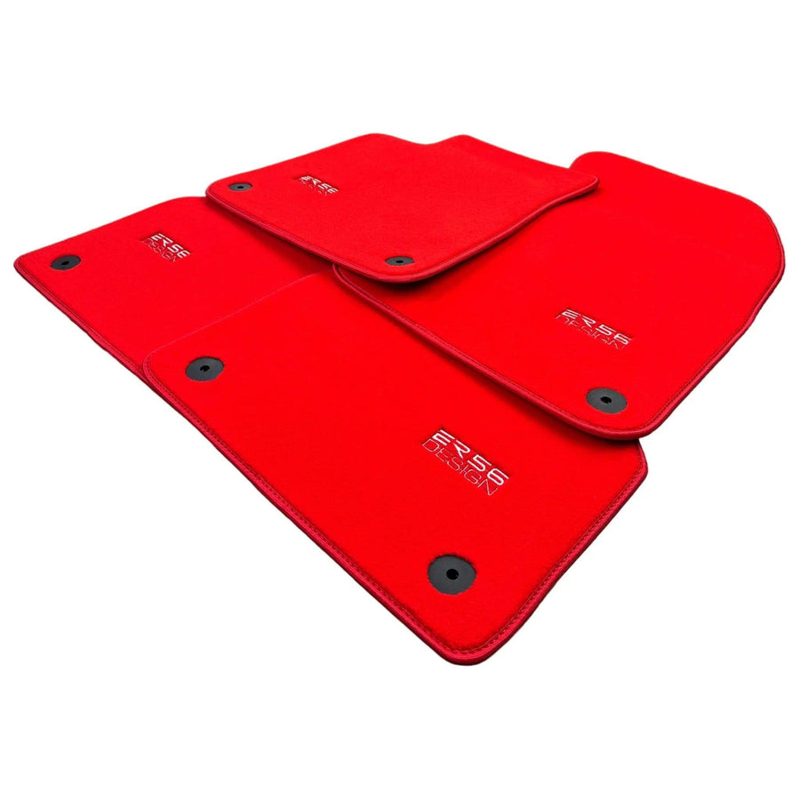 Red Floor Mats for Audi A6 - C5 Sedan Facelift (2002-2004) | ER56 Design - AutoWin
