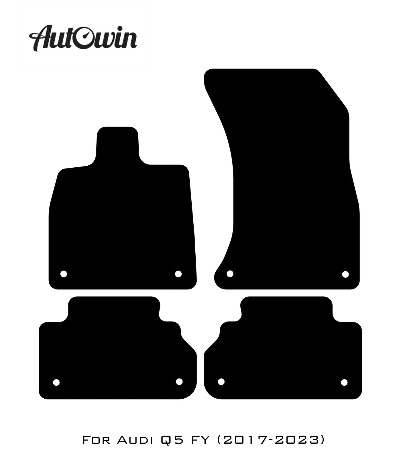 Red Floor Mats for Audi Q5 FY (2017-2023) | ER56 Design - AutoWin