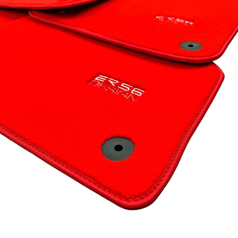 Red Floor Mats for AudiQ3 F3 Sportback (2018-2024) | ER56 Design - AutoWin