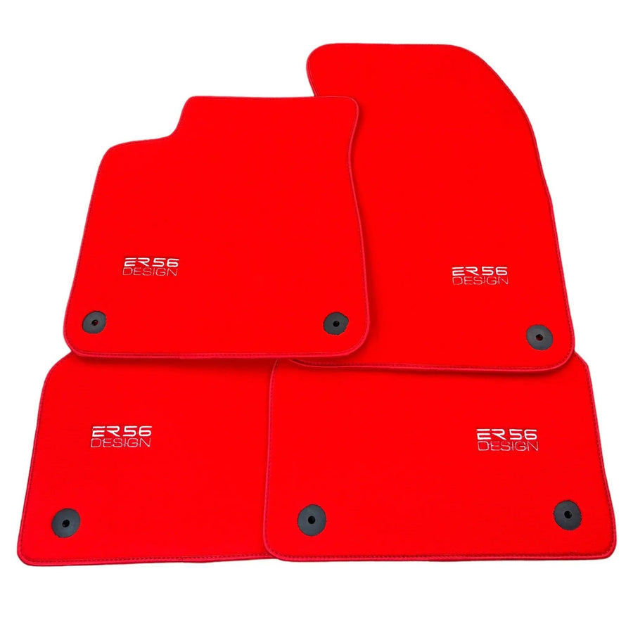 Red Floor Mats for AudiQ3 F3 Sportback (2018-2024) | ER56 Design - AutoWin