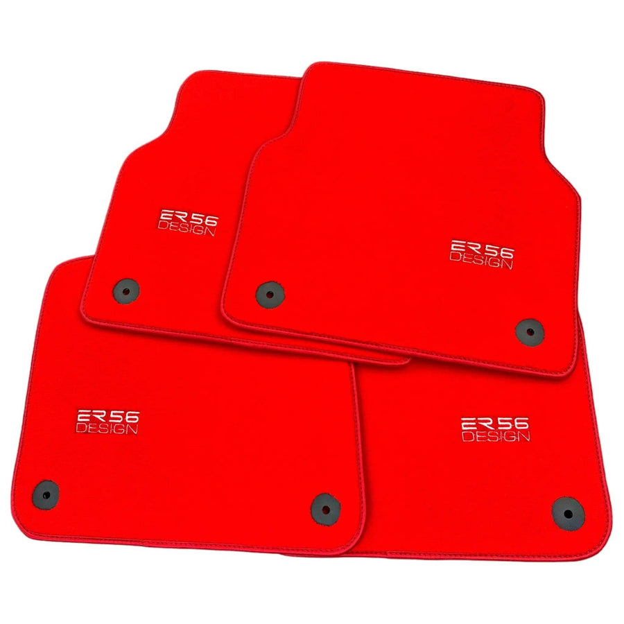 Red Floor Mats for AudiQ3 F3 Sportback (2018-2024) | ER56 Design - AutoWin