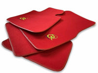 Red Floor Mats For BMW 2 Series G42 2-door Coupe ROVBUT Brand Tailored Set Perfect Fit Green SNIP Collection - AutoWin