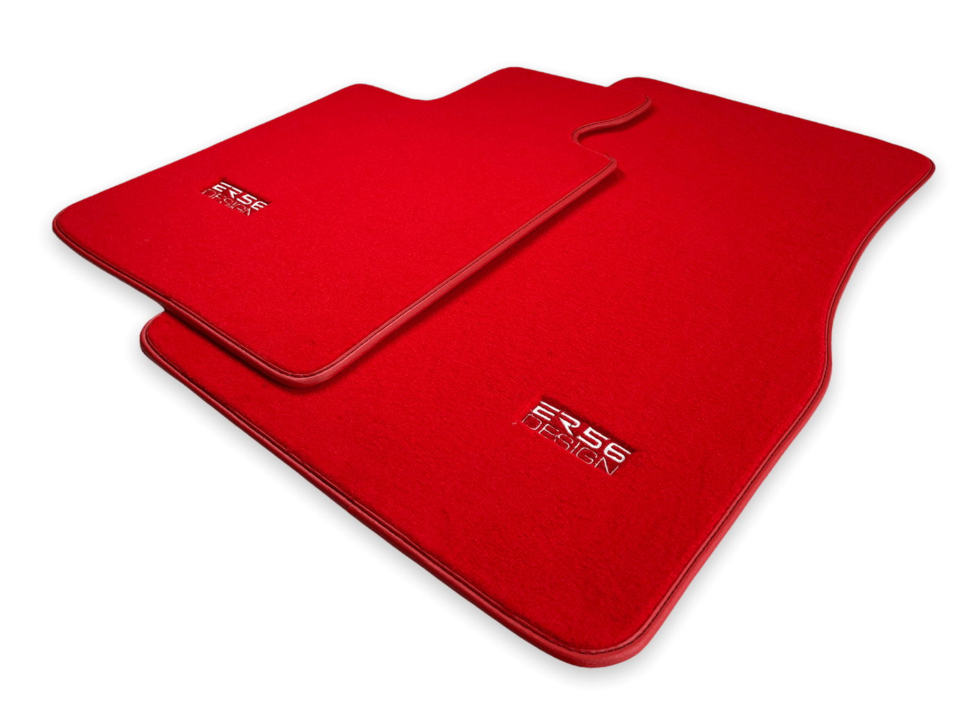 Red Floor Mats For BMW 3 Series E46 Coupe - ER56 Design Brand - AutoWin