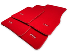 Red Floor Mats For BMW 5 Series E39 - ER56 Design Brand - AutoWin