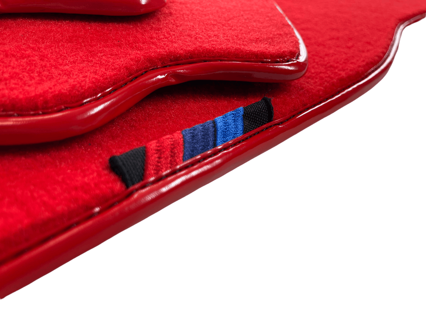 Red Floor Mats For BMW 5 Series F07 GT With M Package AutoWin Brand - AutoWin