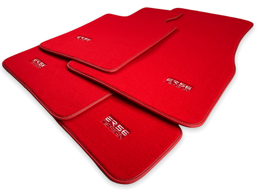 Red Floor Mats For BMW 6 Series E63 - ER56 Design Brand - AutoWin