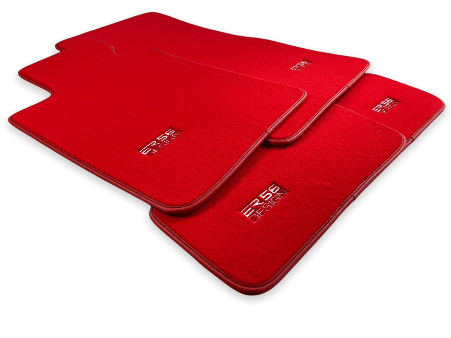 Red Floor Mats For BMW 6 Series E63 - ER56 Design Brand - AutoWin