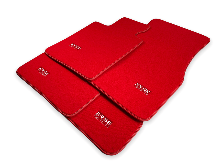 Red Floor Mats For BMW 6 Series E63 - ER56 Design Brand - AutoWin