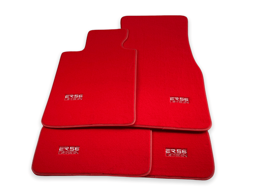 Red Floor Mats For BMW 6 Series E63 - ER56 Design Brand - AutoWin