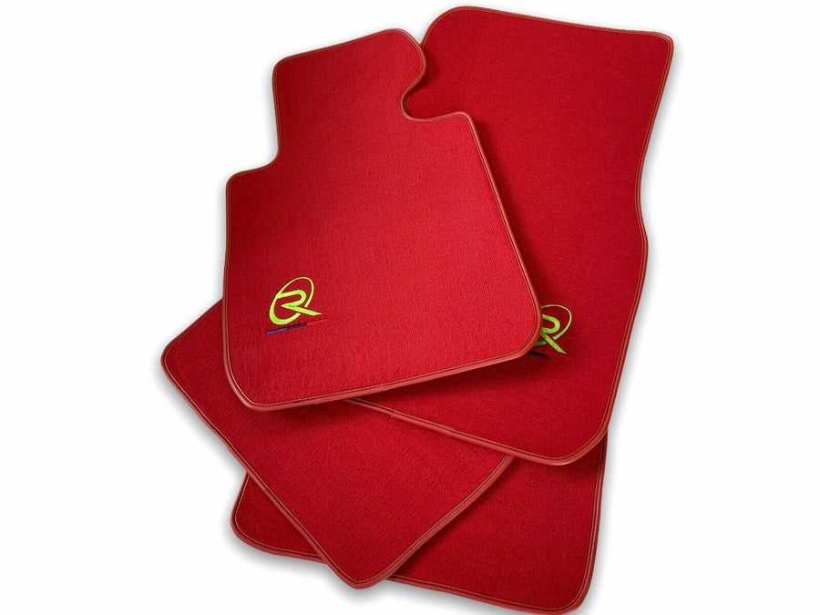 Red Floor Mats For BMW 6 Series F13 2-door Coupe ROVBUT Brand Tailored Set Perfect Fit Green SNIP Collection - AutoWin