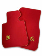 Red Floor Mats For BMW M5 E39 ROVBUT Brand Tailored Set Perfect Fit Green SNIP Collection - AutoWin