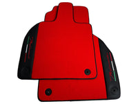 Red Floor Mats for Lamborghini Aventador With Black Leather - AutoWin