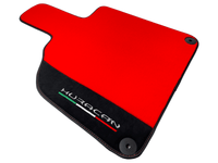 Red Floor Mats for Lamborghini Huracan With Alcantara Leather - AutoWin