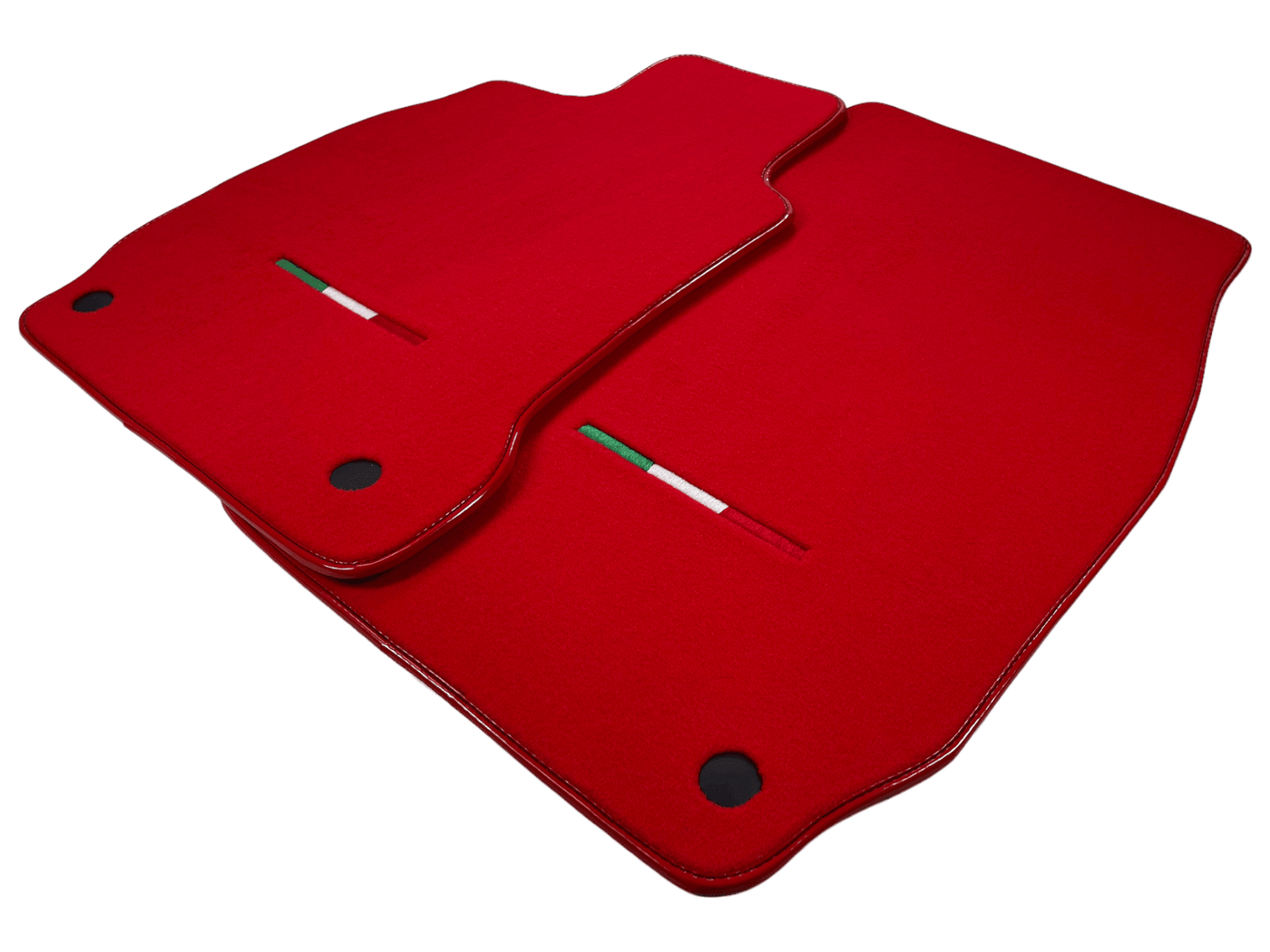 Red Floor Mats For Maserati Quattroporte IT Edition - AutoWin