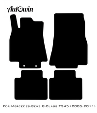 Red Floor Mats For Mercedes Benz B-Class T245 (2005-2011) | Limited Edition - AutoWin