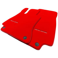 Red Floor Mats For Mercedes Benz E-Class W214 Sedan (2023-2024) | Limited Edition - AutoWin