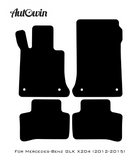 Red Floor Mats For Mercedes Benz GLK-Class X204 (2012-2015) | Limited Edition - AutoWin