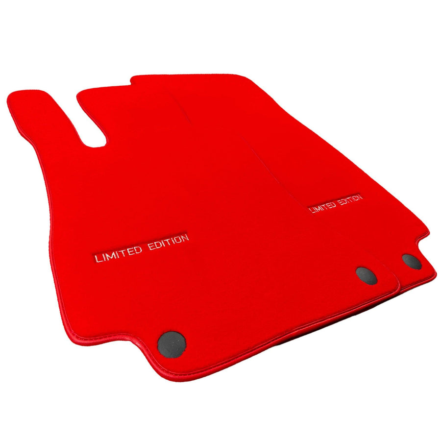 Red Floor Mats For Mercedes Benz GLS-Class X166 (2016-2019) | Limited Edition - AutoWin