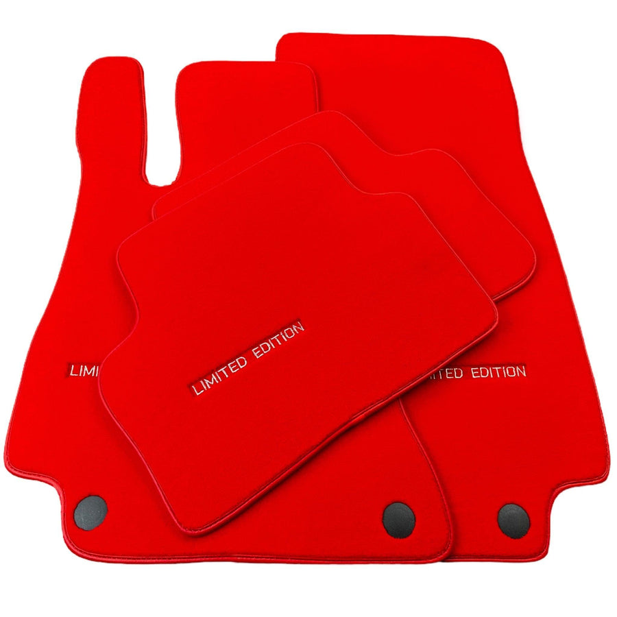 Red Floor Mats For Mercedes Benz GLS-Class X166 (2016-2019) | Limited Edition - AutoWin