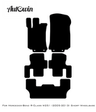 Red Floor Mats For Mercedes Benz R-Class W251 (2005-2013) Short Wheelbase | Limited Edition - AutoWin