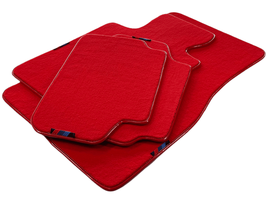 Red Mats For BMW 4 Series G22 Coupe With M Package AutoWin Brand - AutoWin