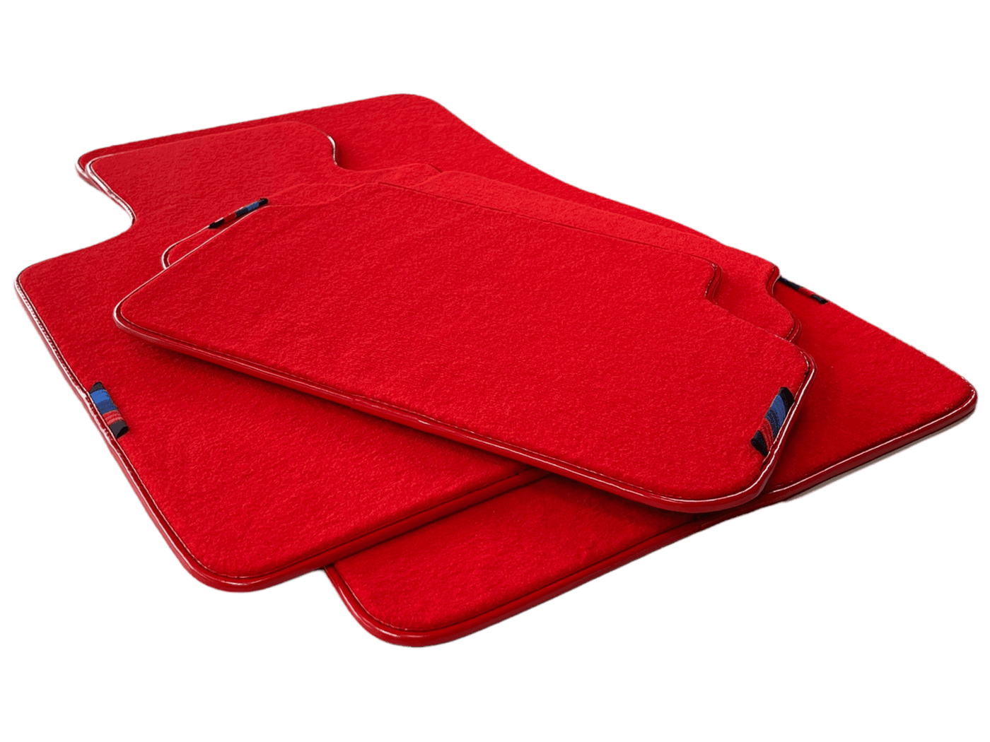 Red Mats For BMW 5 Series E28 Sedan With M Package AutoWin Brand - AutoWin