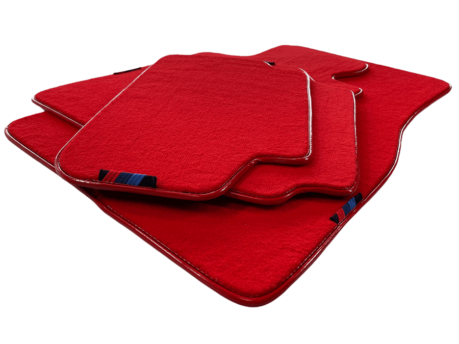 Red Mats For BMW 7 Series E32 With M Package AutoWin Brand - AutoWin