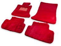 Red Sheepskin Floor Mats For Rolls Royce Cullinan Rr31 2018-2023 Er56 Design Brand - AutoWin
