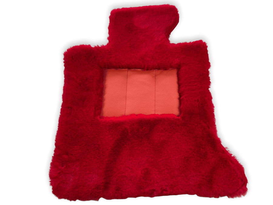Red Sheepskin Floor Mats For Rolls Royce Dawn Rr6 2016-2023 Er56 Design Brand - AutoWin