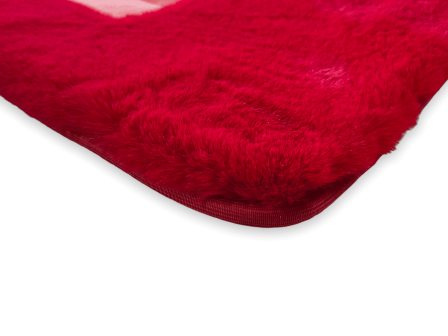 Red Sheepskin Floor Mats For Rolls Royce Dawn Rr6 2016-2023 Er56 Design Brand - AutoWin
