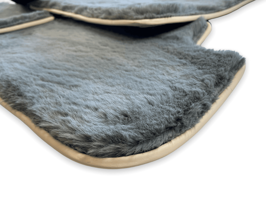 Sheepskin Floor Mats For Rolls Royce Cullinan Rr31 2018-2023 Er56 Design Brand - AutoWin