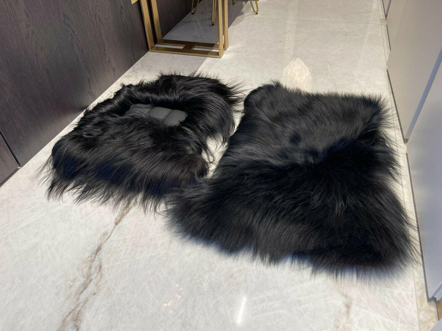 Sheepskin Floor Mats For Rolls Royce Wraith 2013–2023 Er56 Design - AutoWin