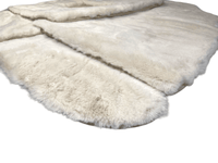White Sheepskin Floor Mats For Bentley Continental GT (2003–2011) Er56 Design - AutoWin